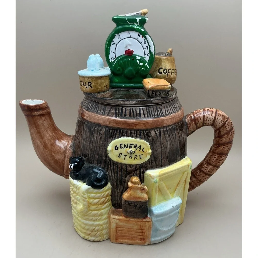 Vintage Cardinal General Store Ceramic Teapot, 1994.